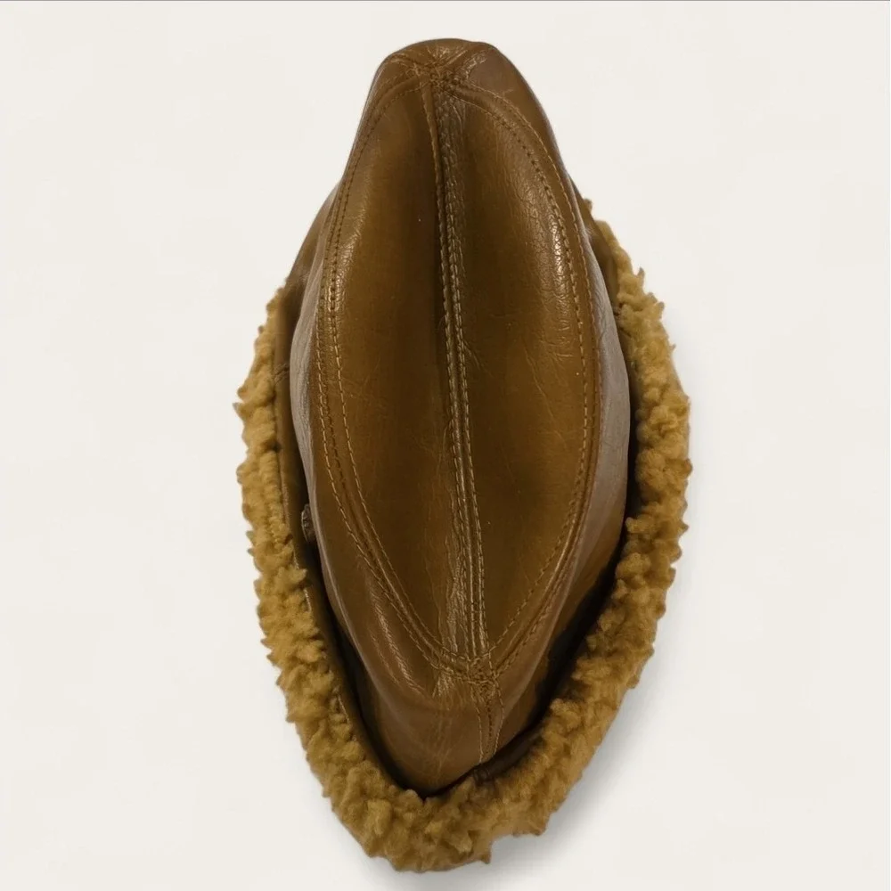 Vintage Fedora Dorfman Pacifica Co Leather Fur Made in USA Sz XL Hat - Picture 11 of 14